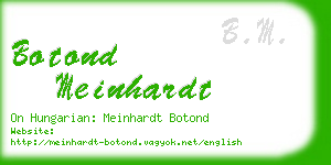 botond meinhardt business card